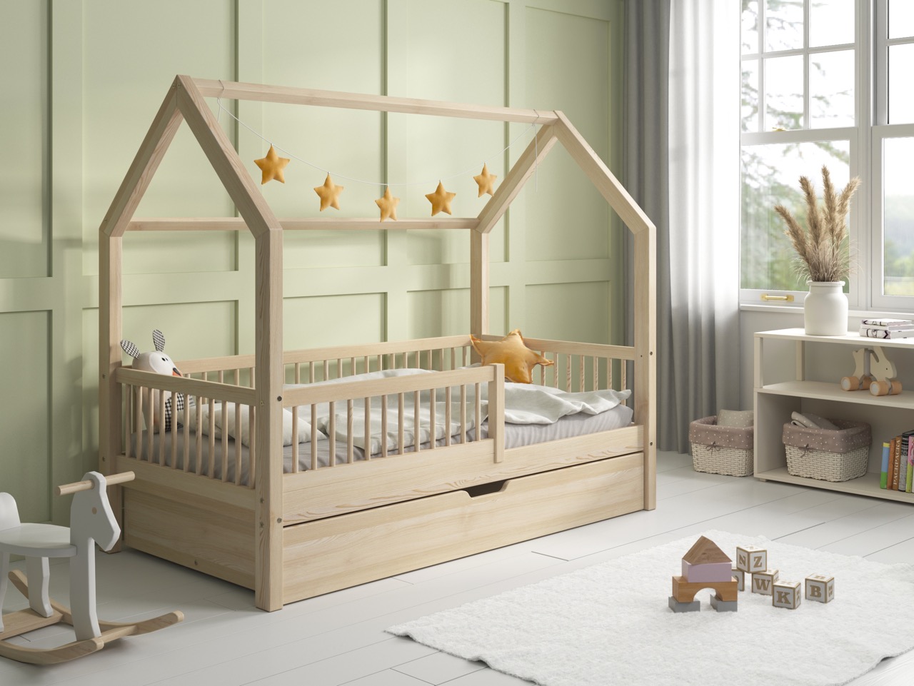 Kinderbett OLMO mit Schublade