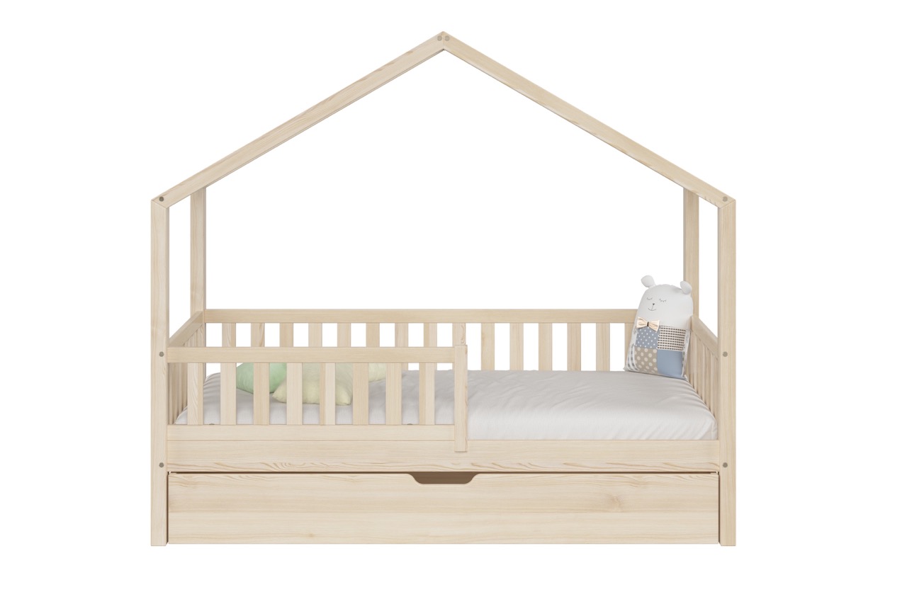 Kinderbett PIOPPO mit Schublade (Schneller Versand)