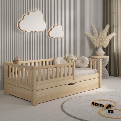 Kinderbett ABETE mit Schublade