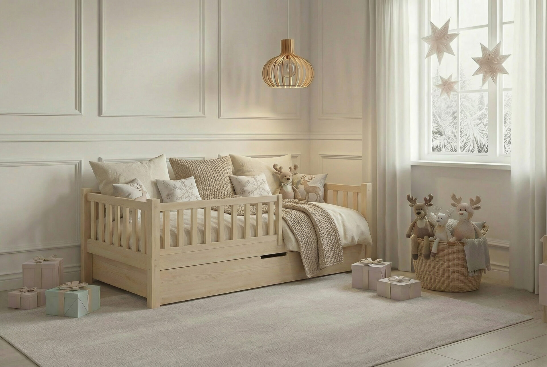 Kinderbett ANELLA mit Schublade