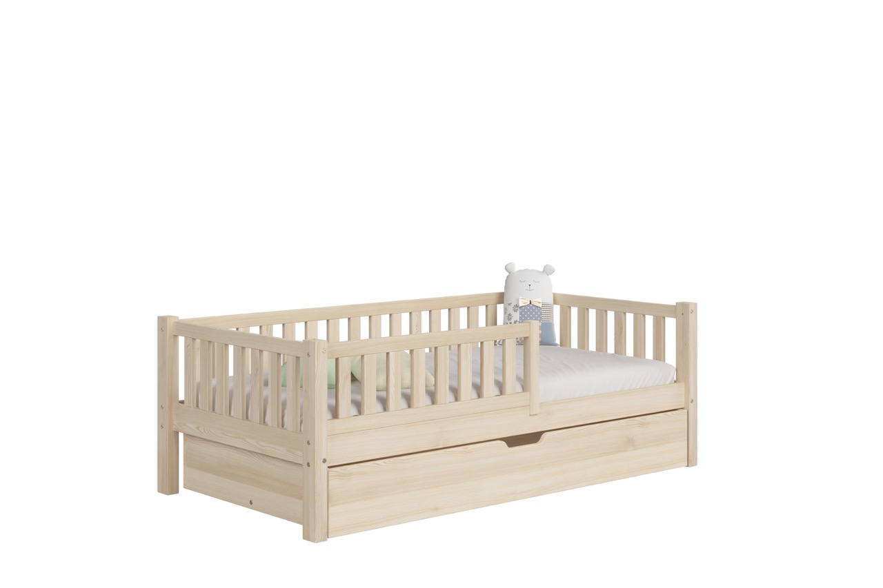 Kinderbett ABETE mit Schublade