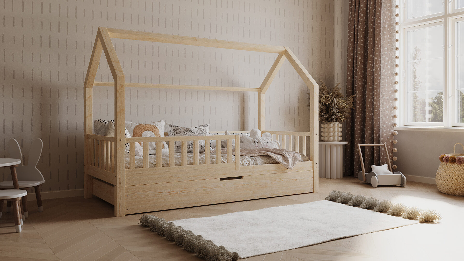 Kinderbett SOLETTA mit Schublade