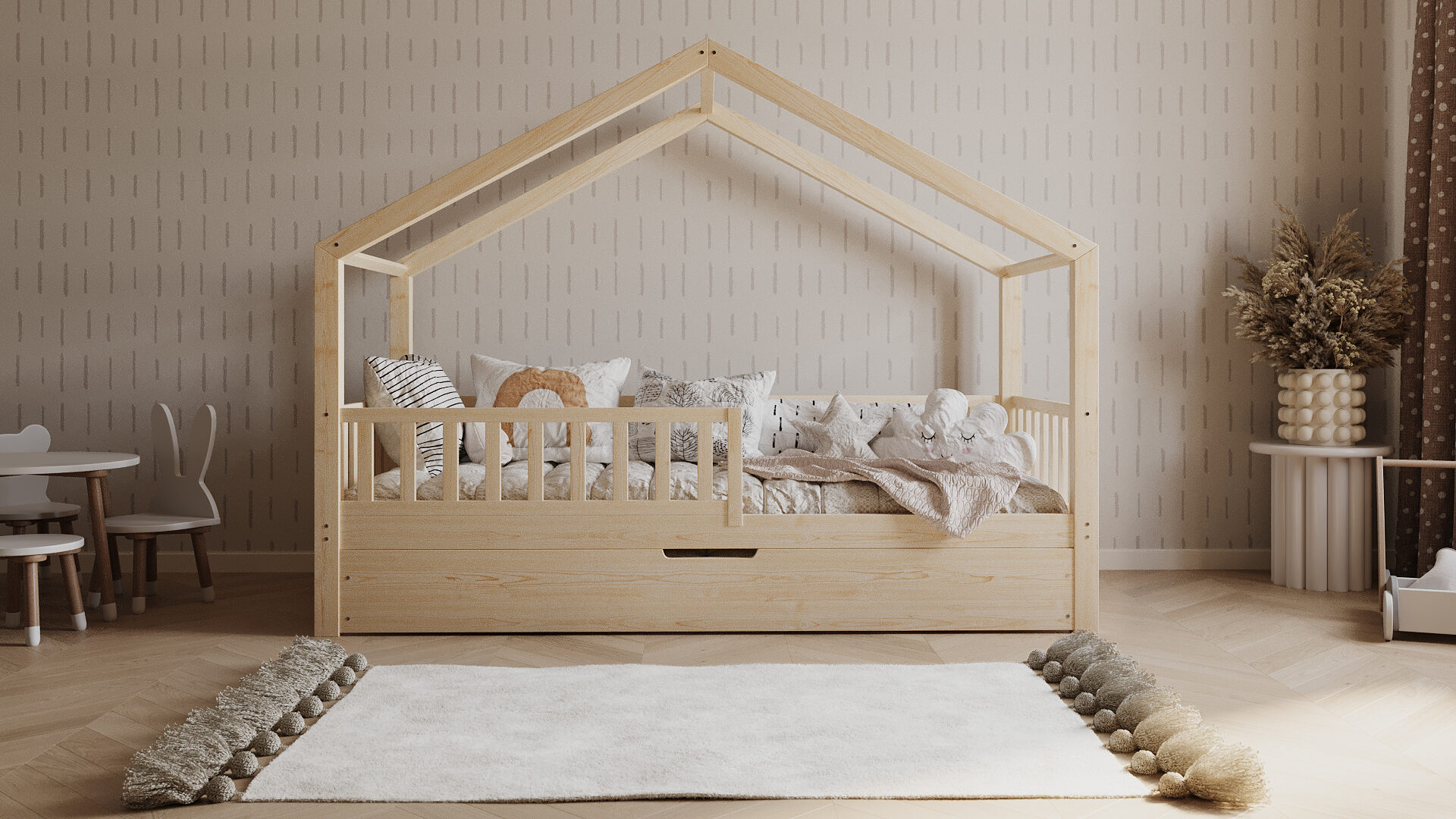 Kinderbett SELVIA mit Schublade