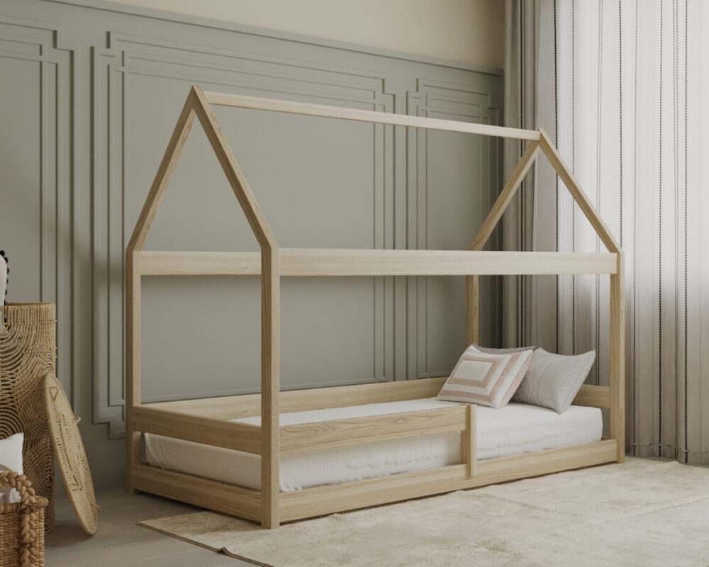 Einzelbett aus Holz Edera