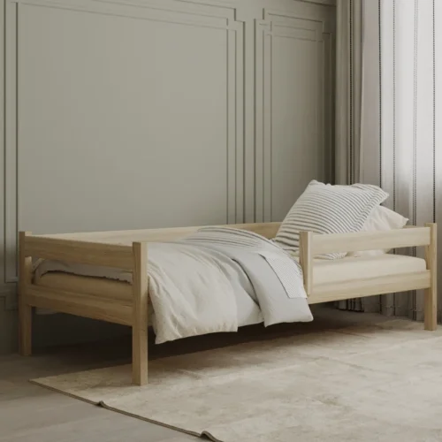 Einzelbett aus Holz LEO