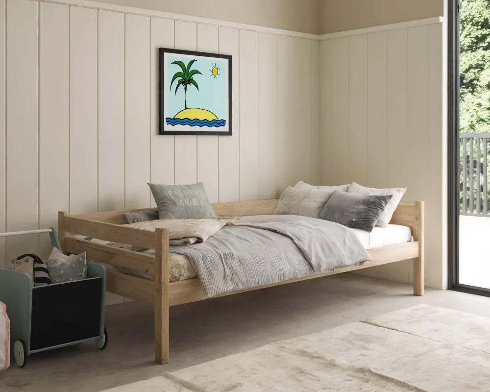Einzelbett aus Holz PIO
