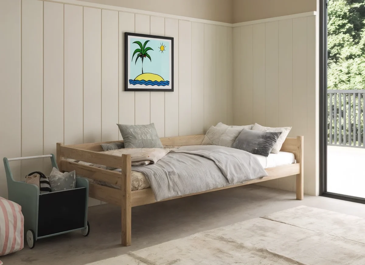 Einzelbett aus Holz PIO