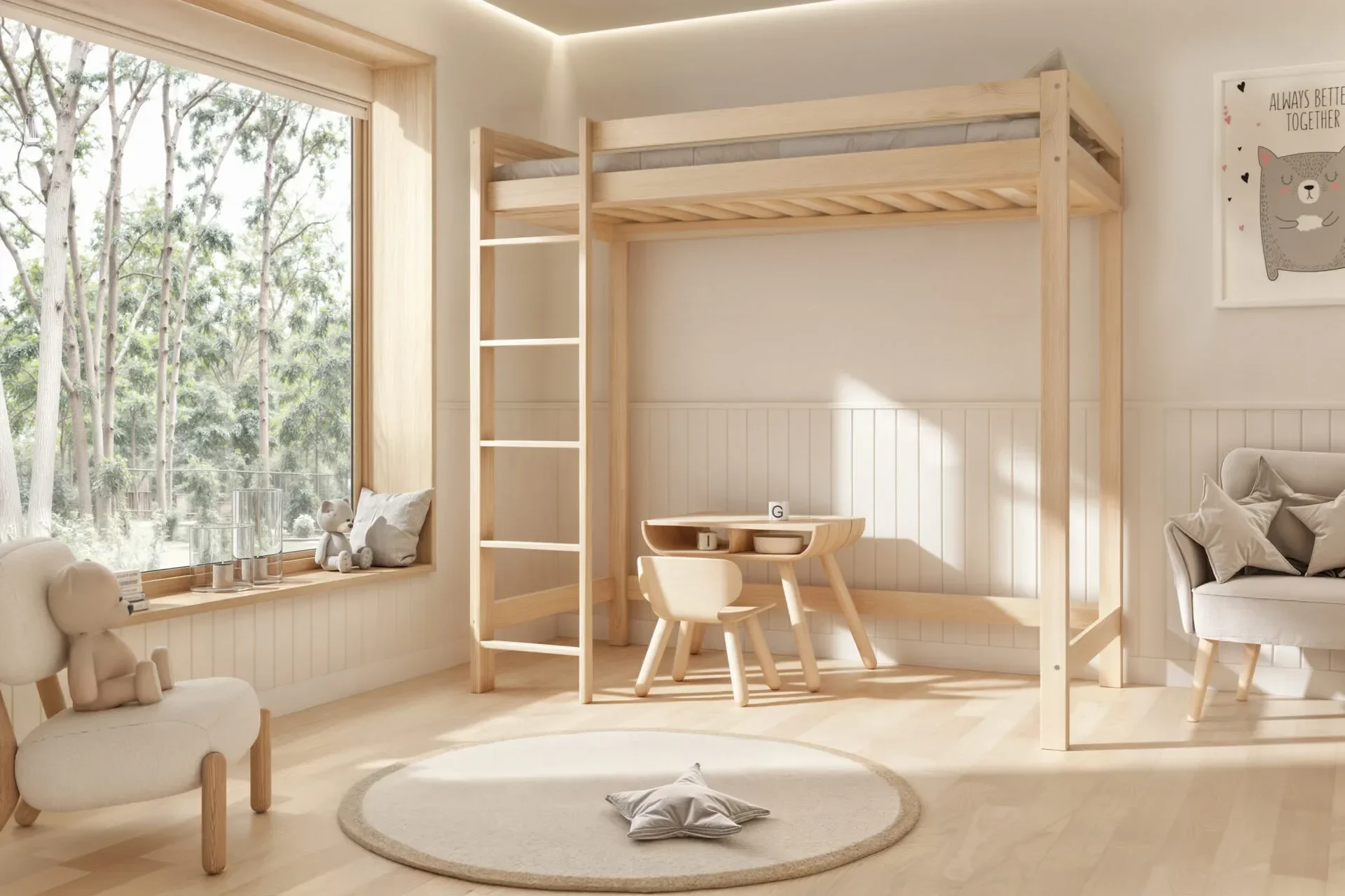 Etagenbett für Kinder AVELA 160cm