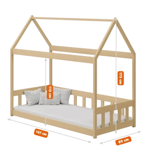 SIENA-Bett aus Kiefernholz