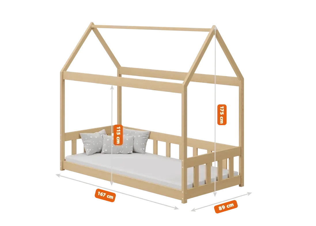 SIENA-Bett aus Kiefernholz