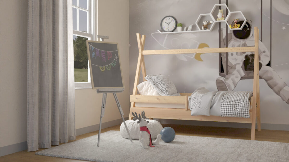 Tipi PLUS Bett aus Kiefernholz