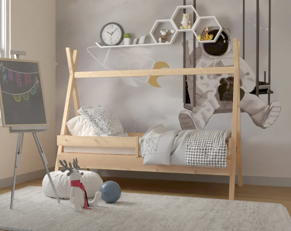 Tipi PLUS Bett aus Kiefernholz