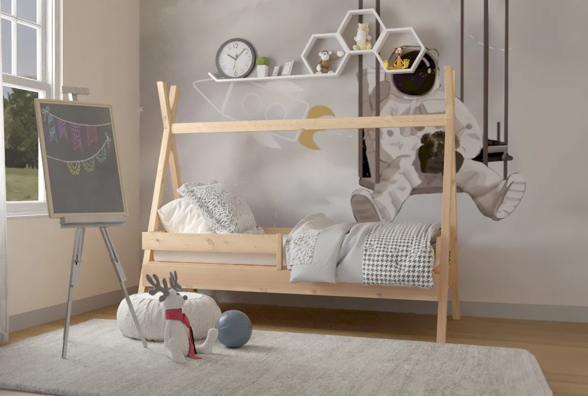 Tipi PLUS Bett aus Kiefernholz