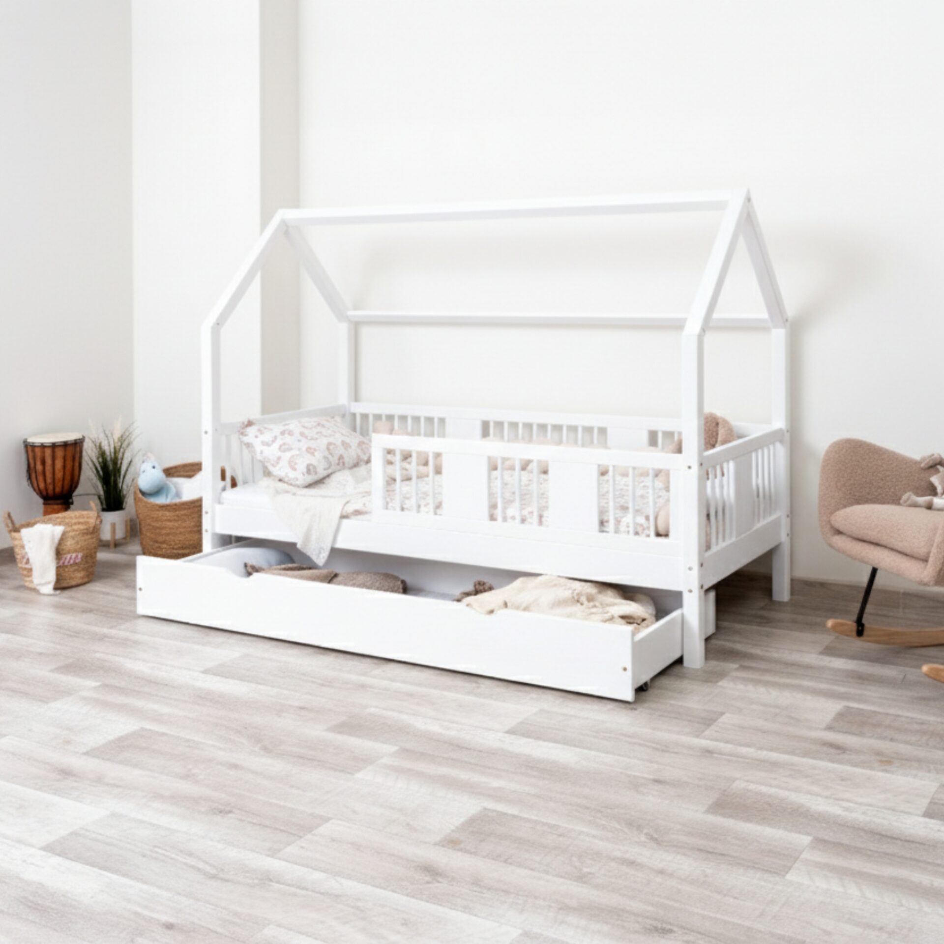 Kinderbett LUMINA mit Schublade