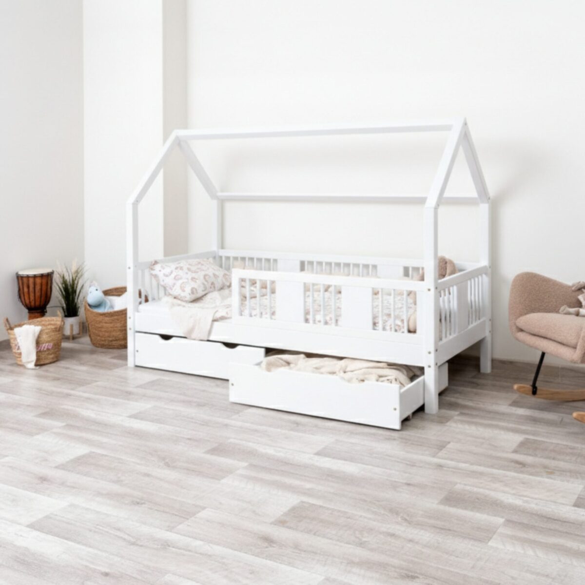 Kinderbett LUMINA mit Schublade