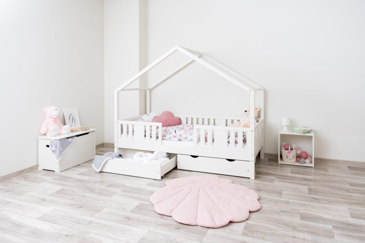 Kinderbett LUNETTA mit Schublade