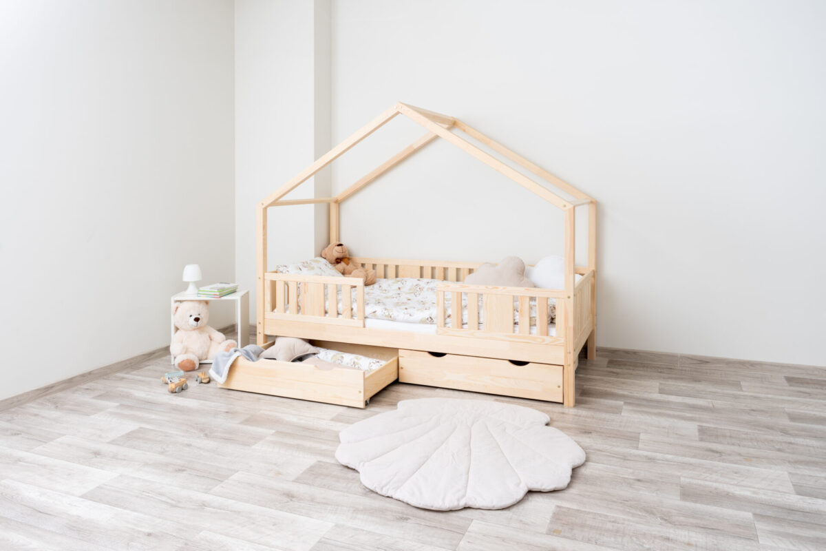 Kinderbett LUNETTA mit Schublade