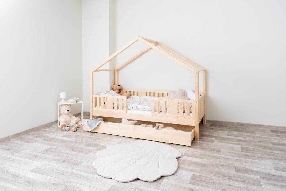 Kinderbett LUNETTA mit Schublade