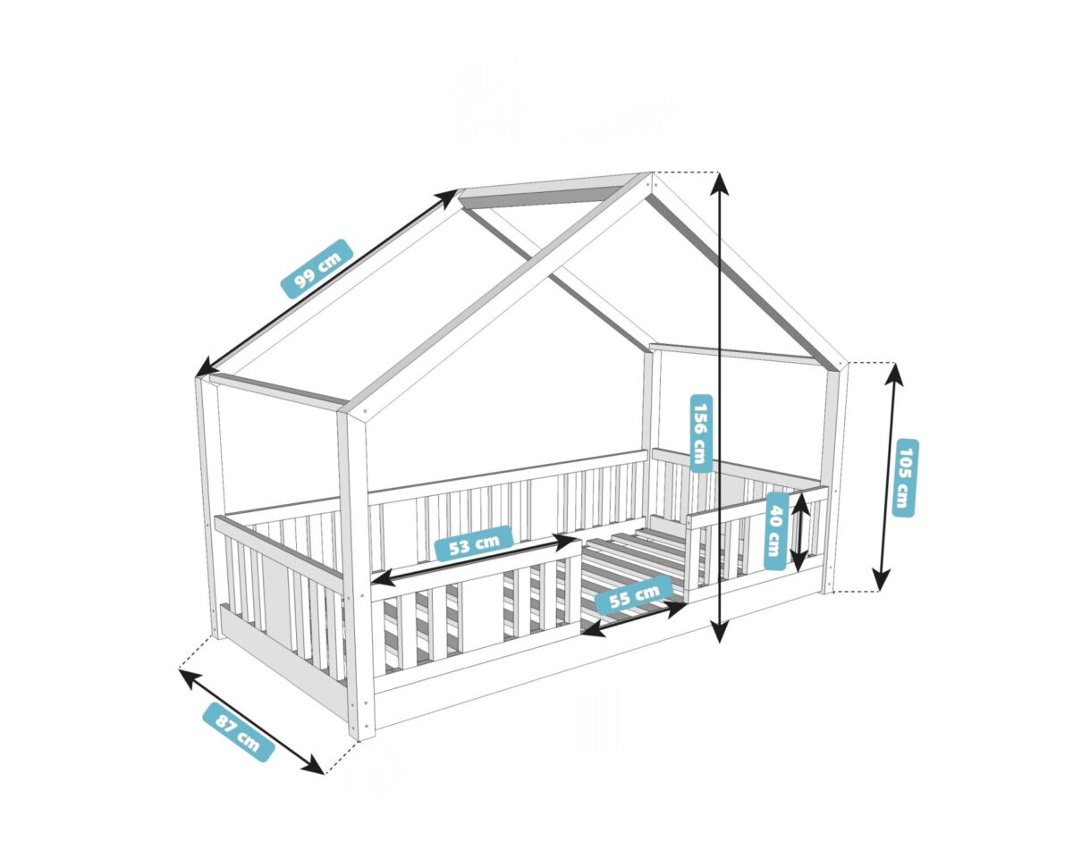 Kinderbett LUNETTA mini