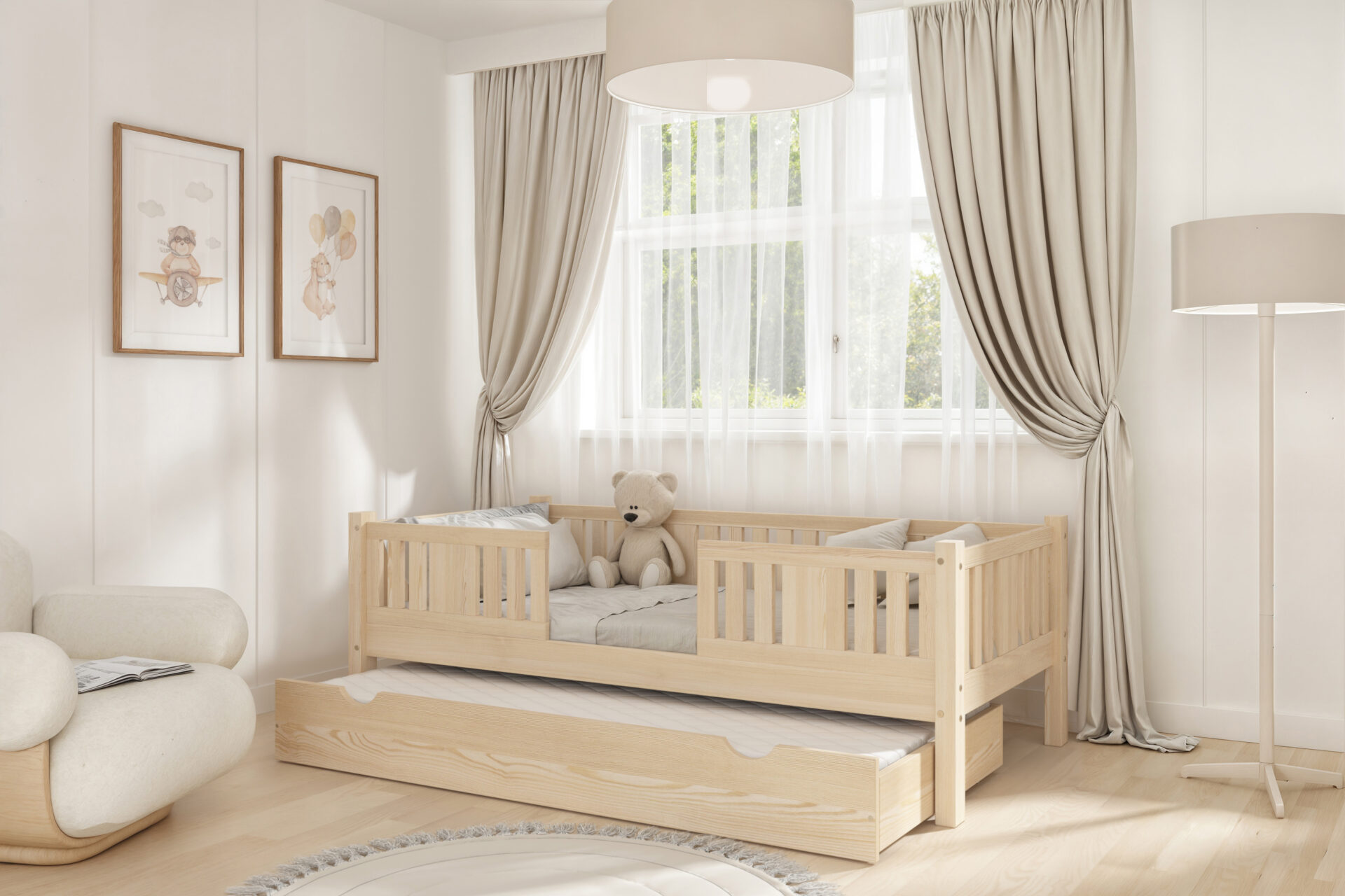 Kinderbett NIKO mit Schublade