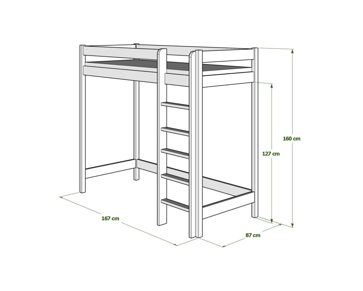 Etagenbett für Kinder AVELA 160cm