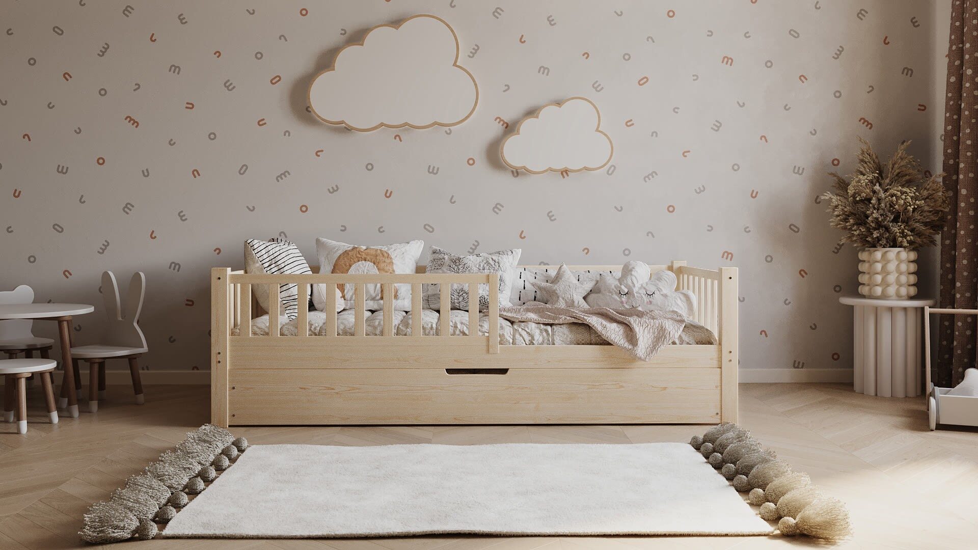 Kinderbett ANELLA mit Schublade