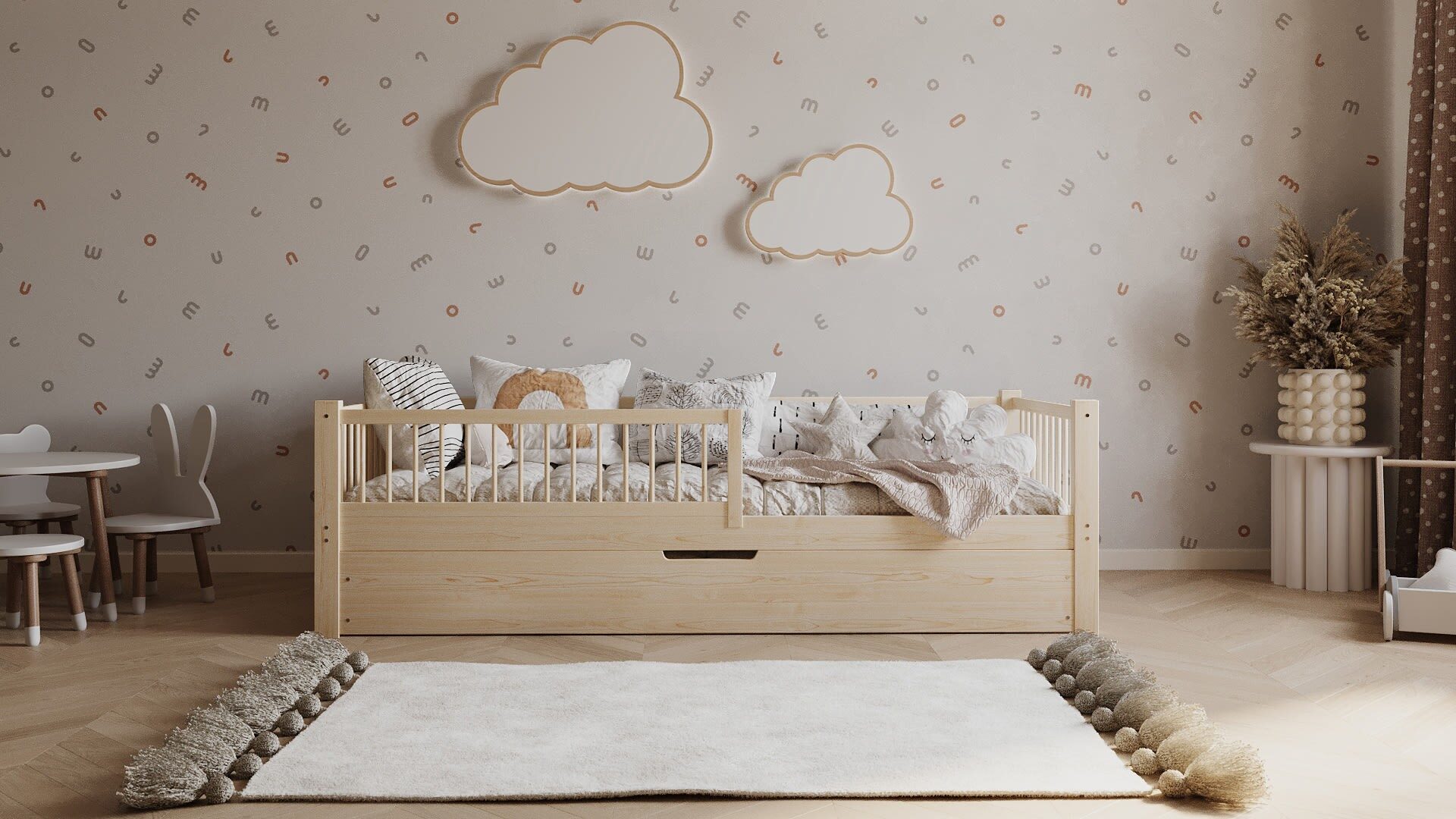 Kinderbett SOLLA mit Schublade
