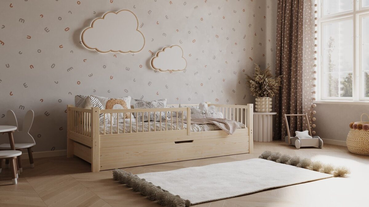 Kinderbett SOLLA mit Schublade