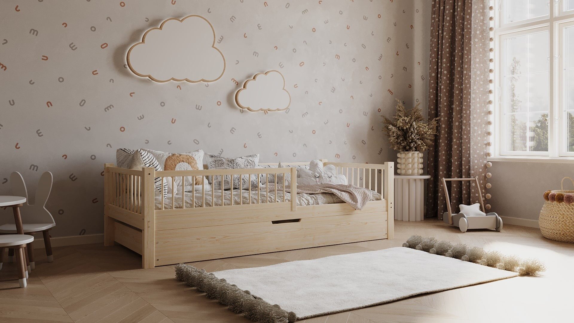 Kinderbett SOLLA mit Schublade
