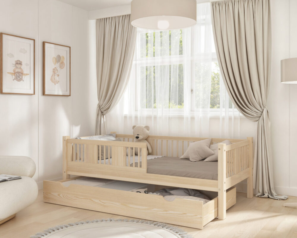 Kinderbett LUNA mit Schublade