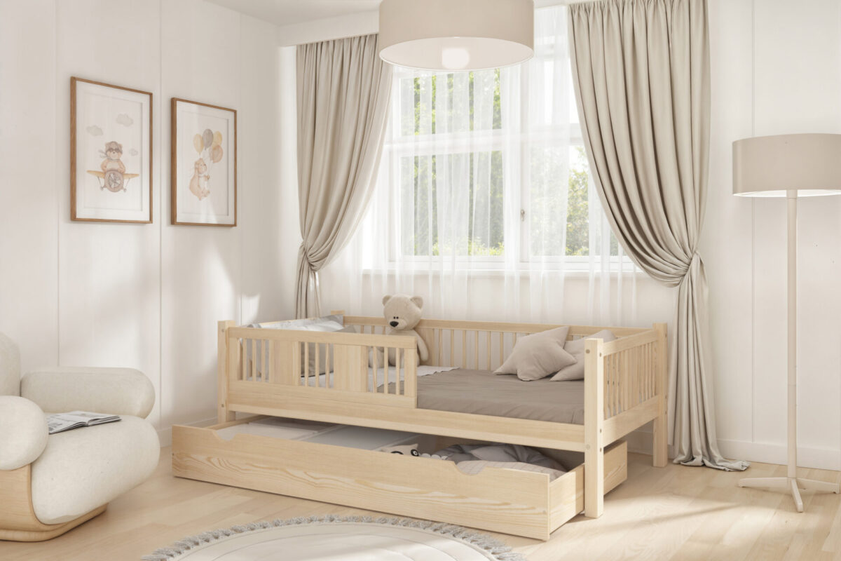 Kinderbett LUNA mit Schublade