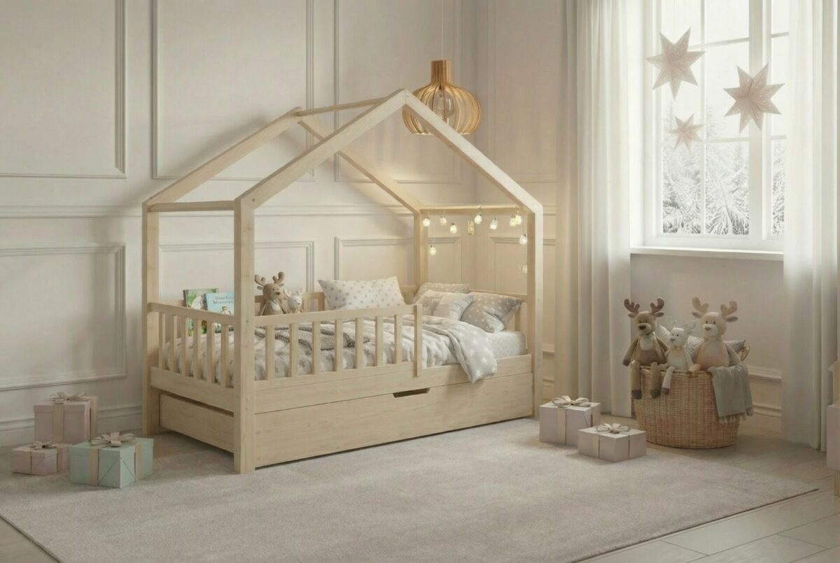 Kinderbett SELVIA mit Schublade