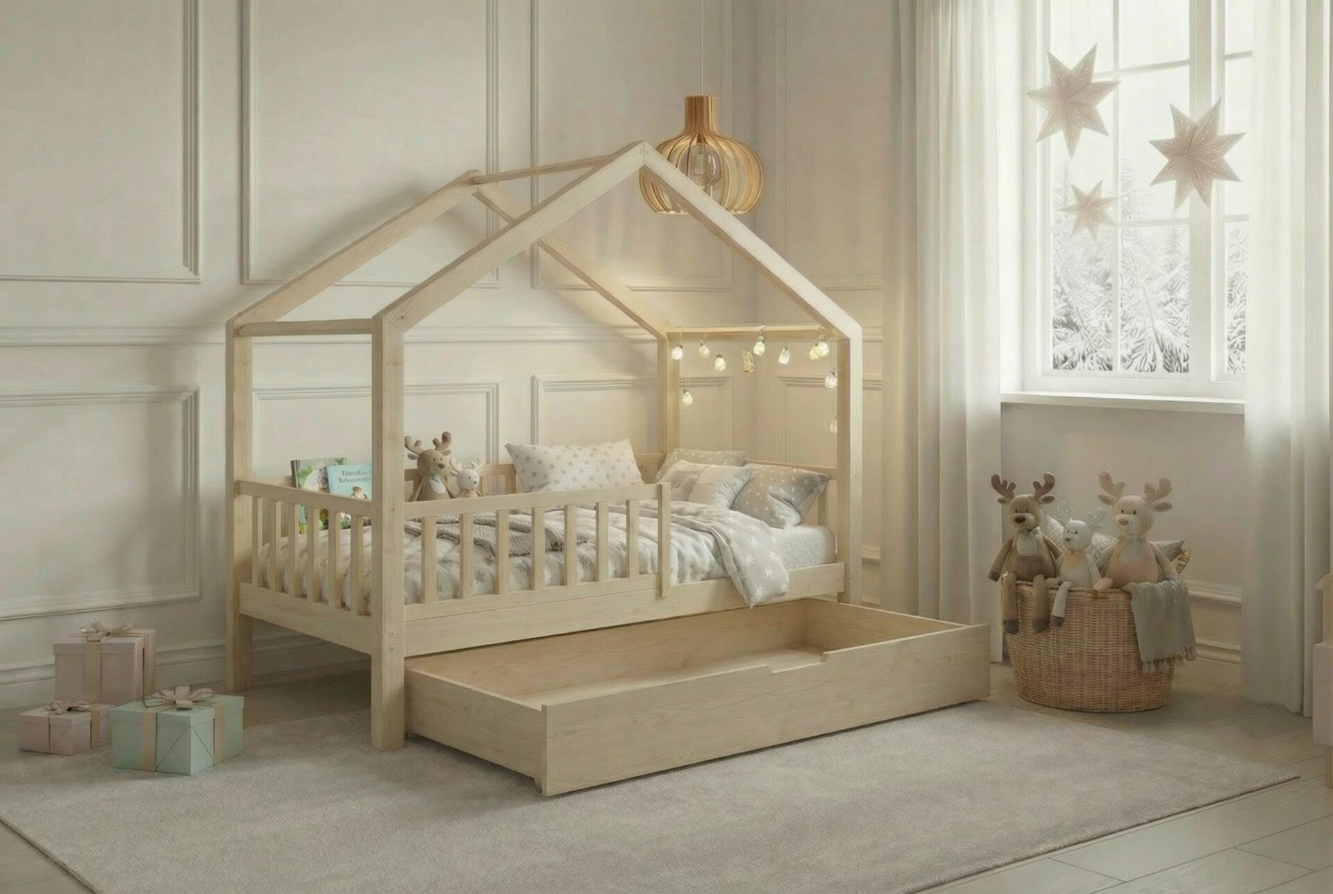 Kinderbett SELVIA mit Schublade