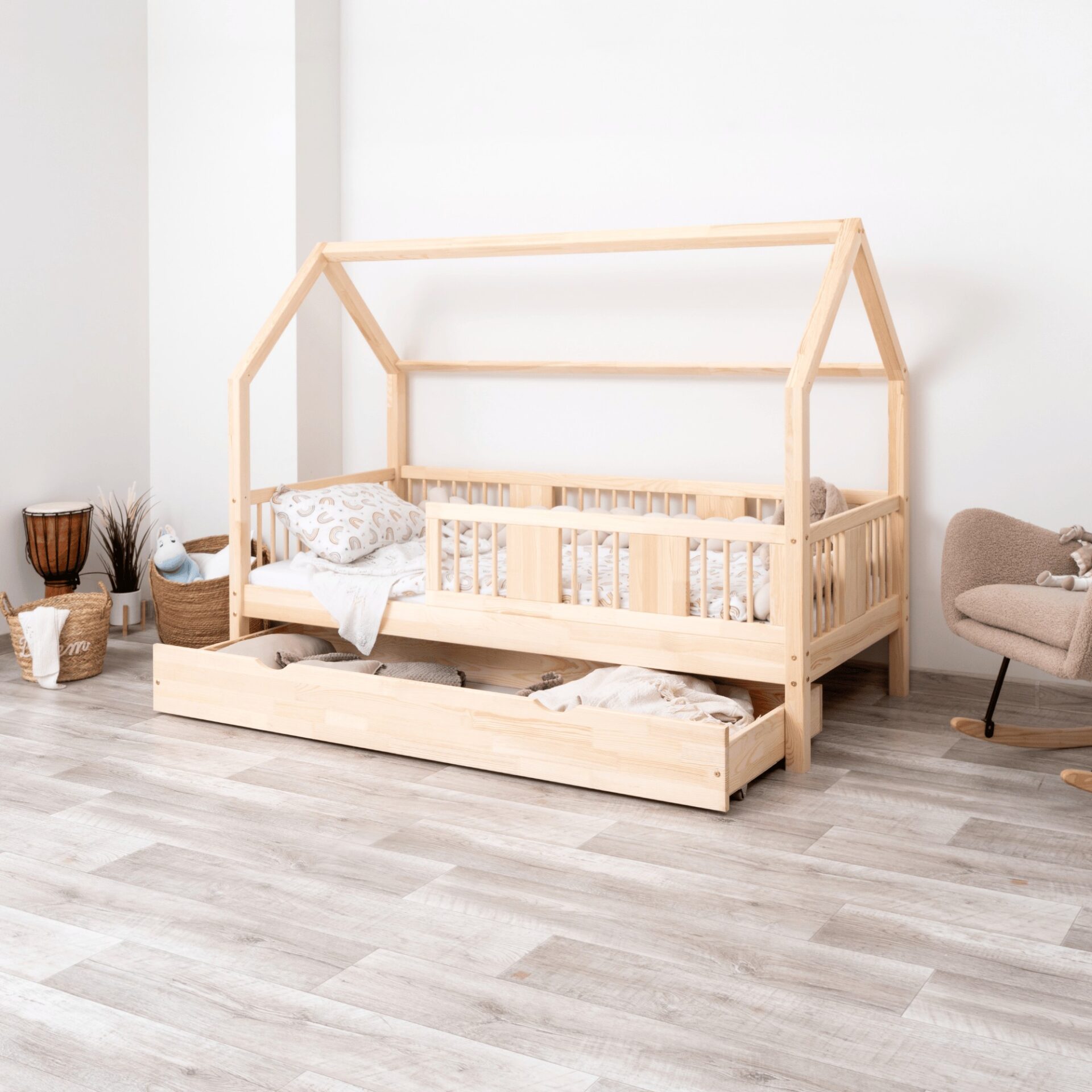 Kinderbett LUMINA mit Schublade