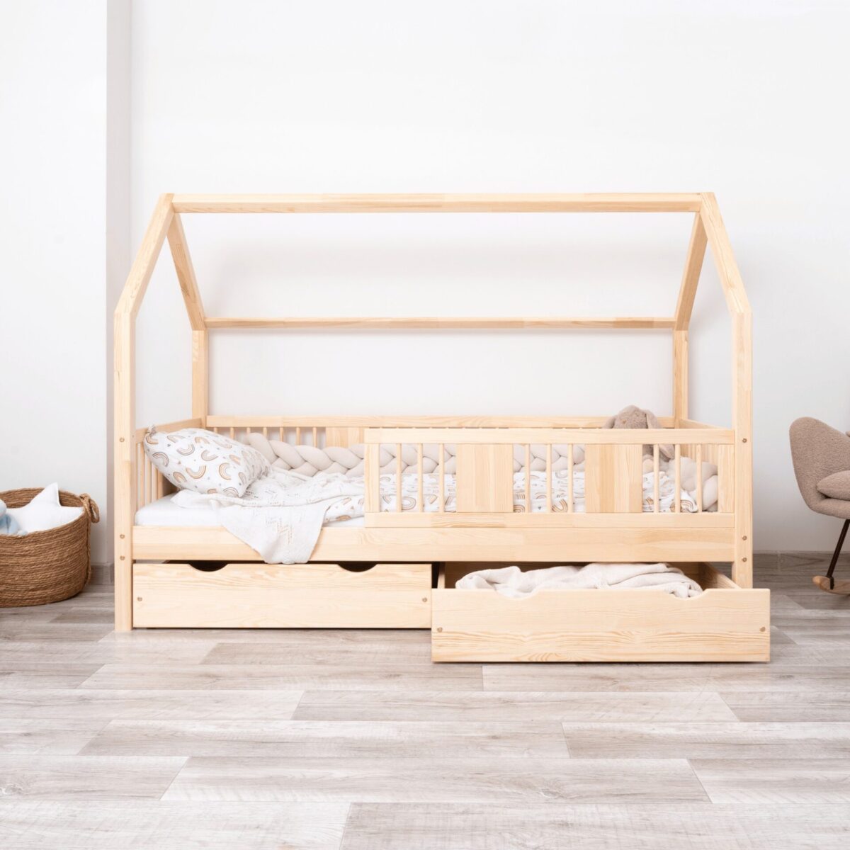 Kinderbett LUMINA mit Schublade