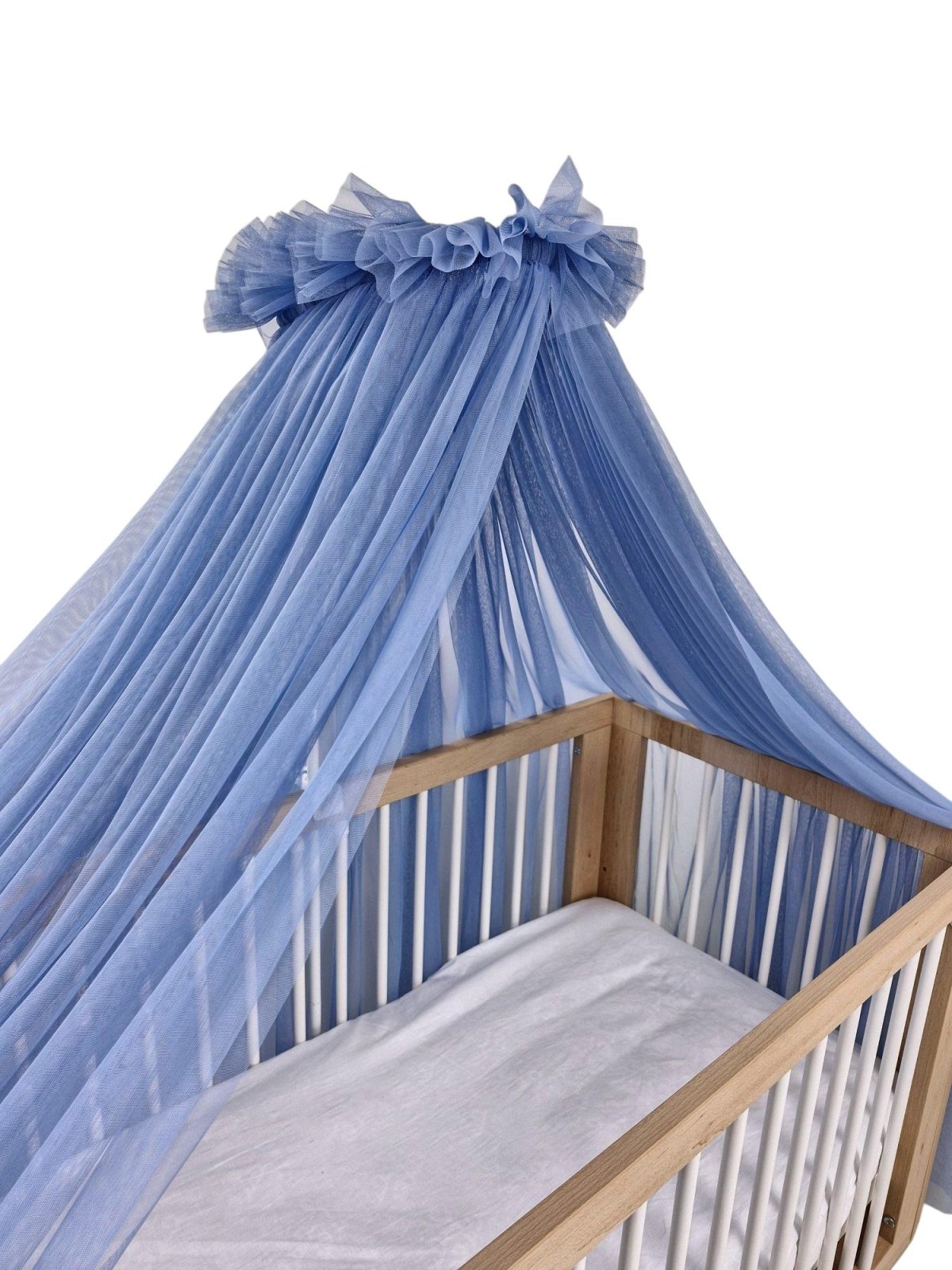 Bettbaldachin Tüll mit Gestell – Jeansblau Bettbaldachin Tüll mit Gestell – Jeansblau