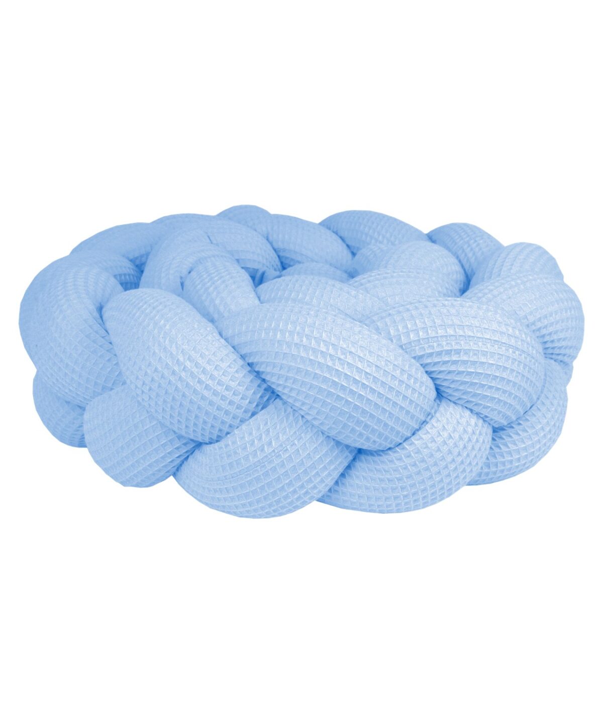Bettzopf Waffelpiqué, 3 Stränge – Babyblau Bettzopf Waffelpiqué, 3 Stränge – Babyblau