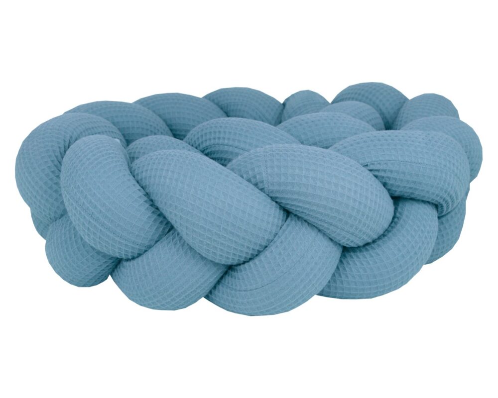 Bettzopf Waffelpiqué, 3 Stränge – Jeansblau Bettzopf Waffelpiqué, 3 Stränge – Jeansblau