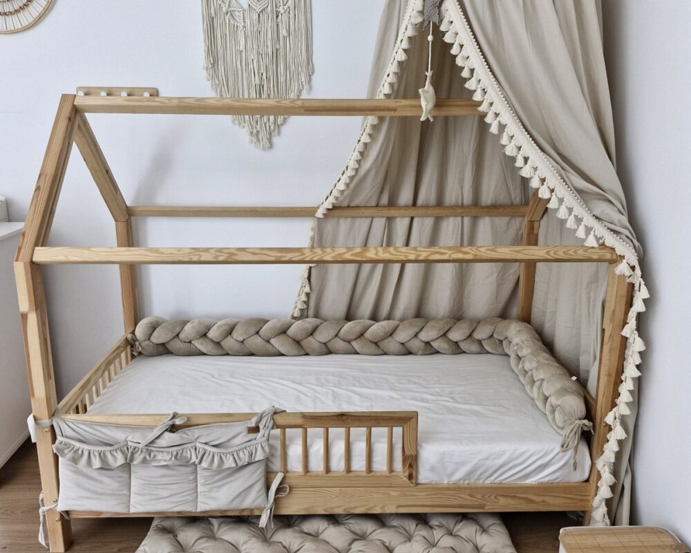 Boho-Baldachin aus Baumwolle – zur Deckenmontage Boho-Baldachin aus Baumwolle – zur Deckenmontage