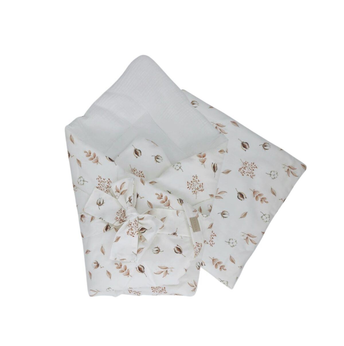 2-in-1 Einschlagdecke 75 × 75 cm mit Kissen 35 × 35 cm – Cotton Touch