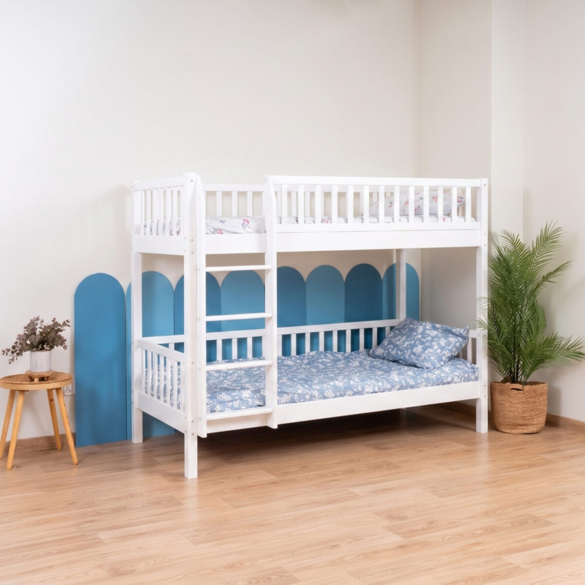 Etagenbett für Kinder KOSMO – Weiss (2) Etagenbett für Kinder KOSMO aus Kiefernholz, Weiss