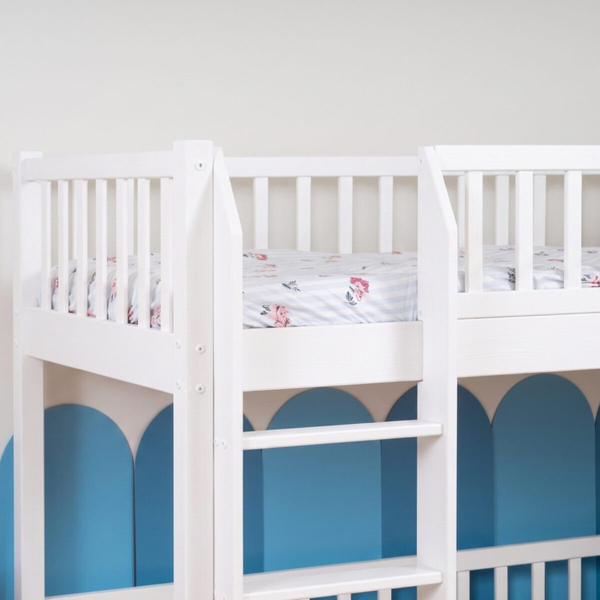 Etagenbett für Kinder KOSMO – Weiss (3) Etagenbett für Kinder KOSMO aus Kiefernholz, Weiss