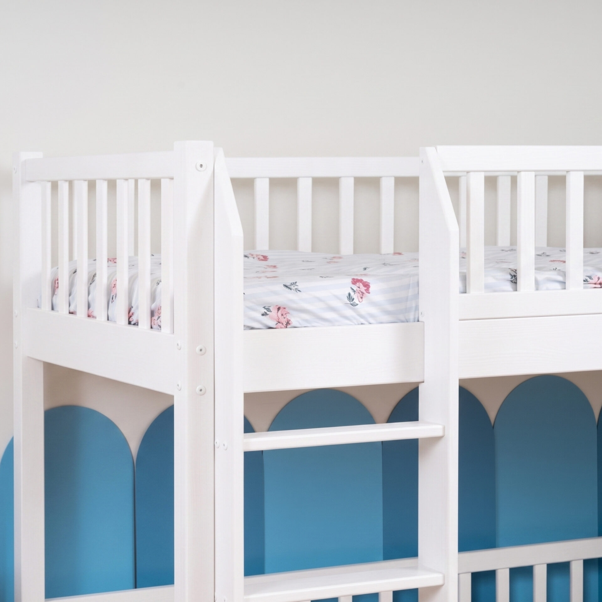 Etagenbett für Kinder KOSMO – Weiss (3) Etagenbett für Kinder KOSMO aus Kiefernholz, Weiss