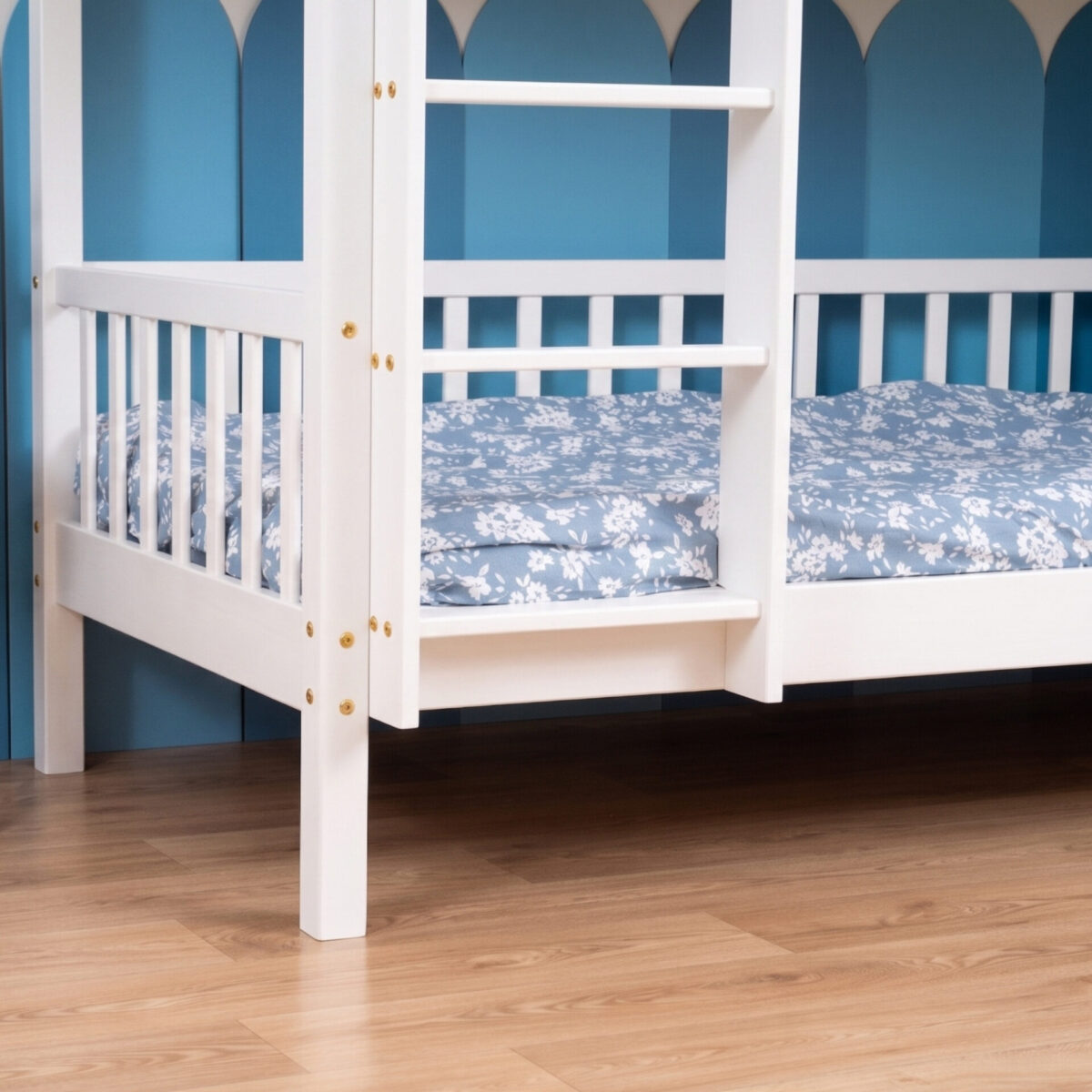Etagenbett für Kinder KOSMO – Weiss (4) Etagenbett für Kinder KOSMO aus Kiefernholz, Weiss