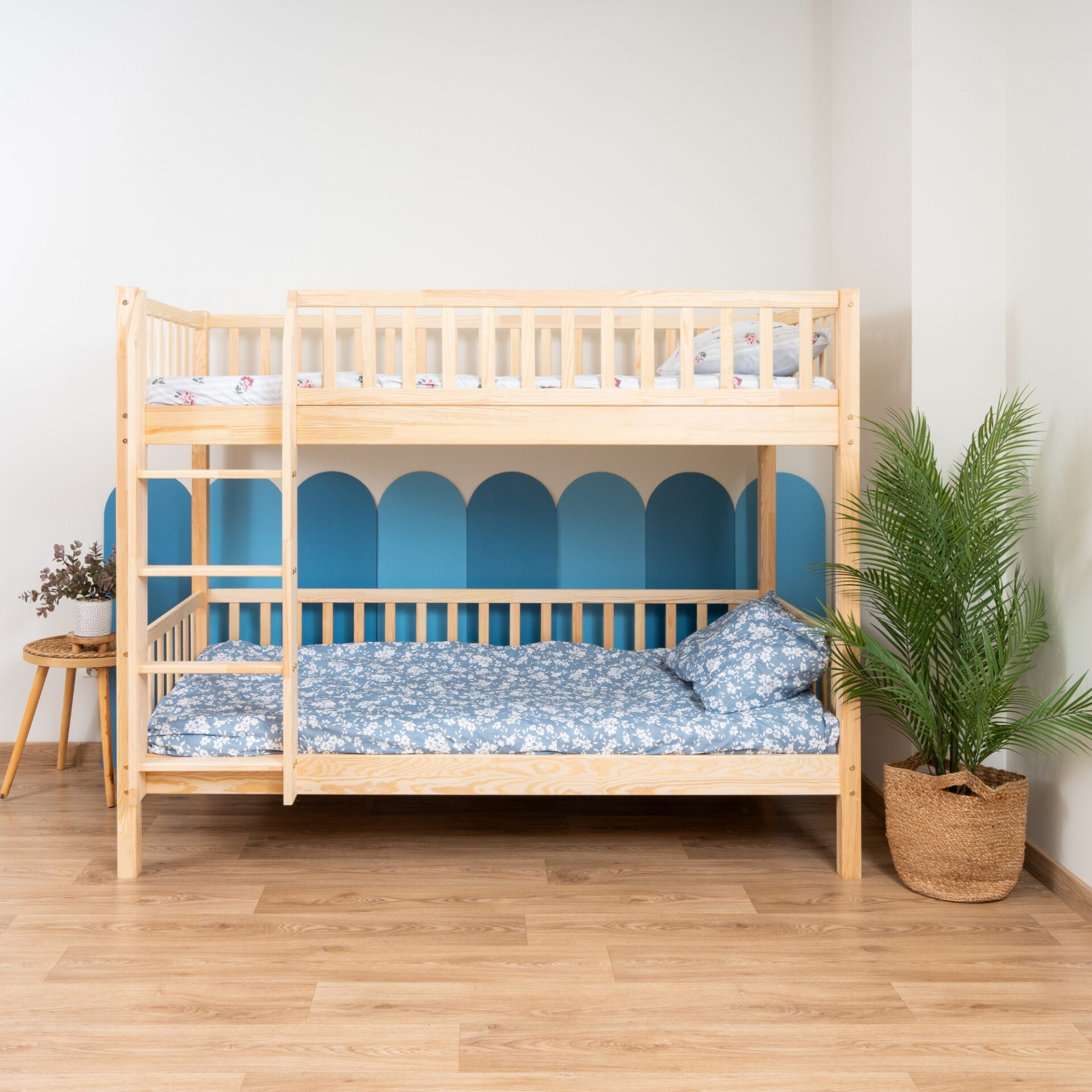 Etagenbett für Kinder KOSMO – Kiefer natur (2) Etagenbett für Kinder KOSMO aus Kiefernholz, Kiefer natur