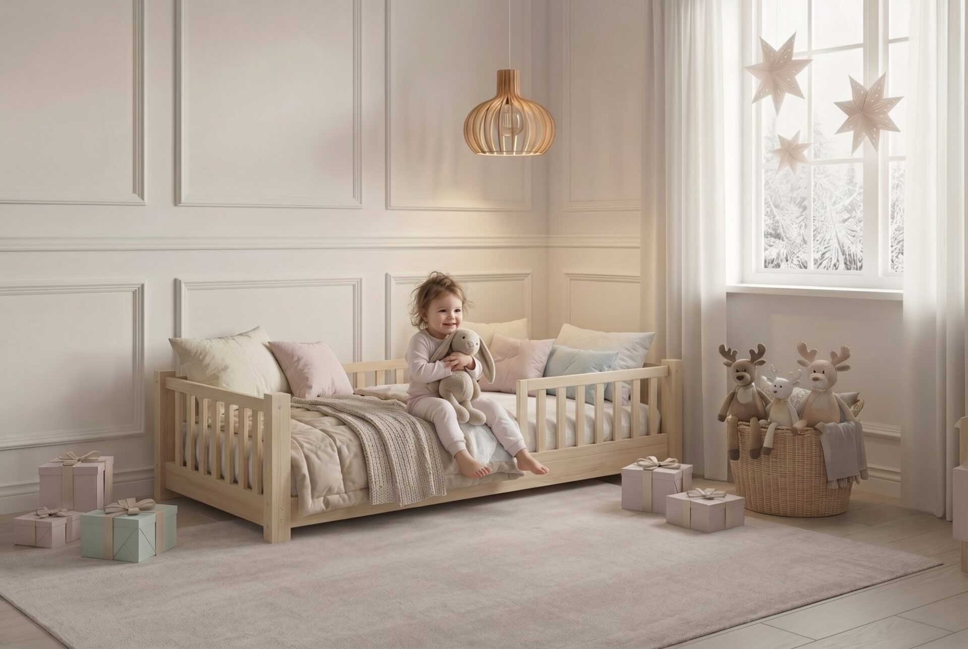 Kind im Kinderbett ANELLA mini