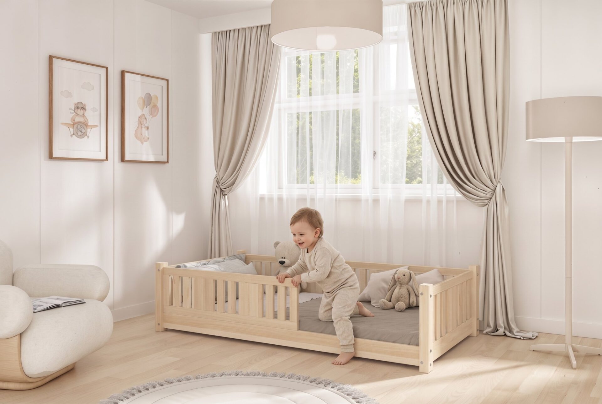 Kind im Kinderbett NIKO mini