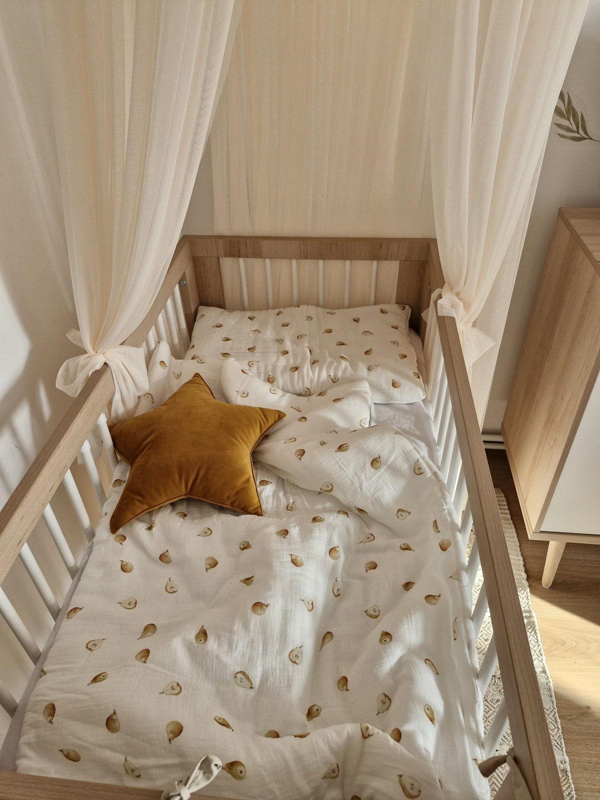 Kinderbettwäsche mit Füllung – Birnen