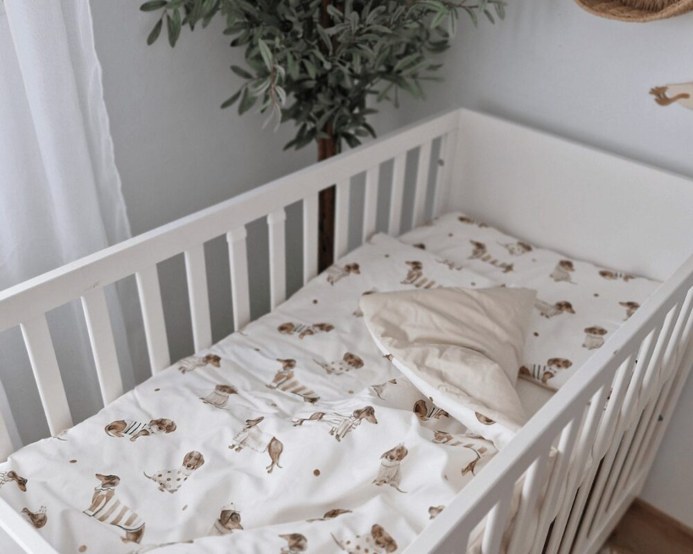 Kinderbettwäsche mit Füllung – Dackel