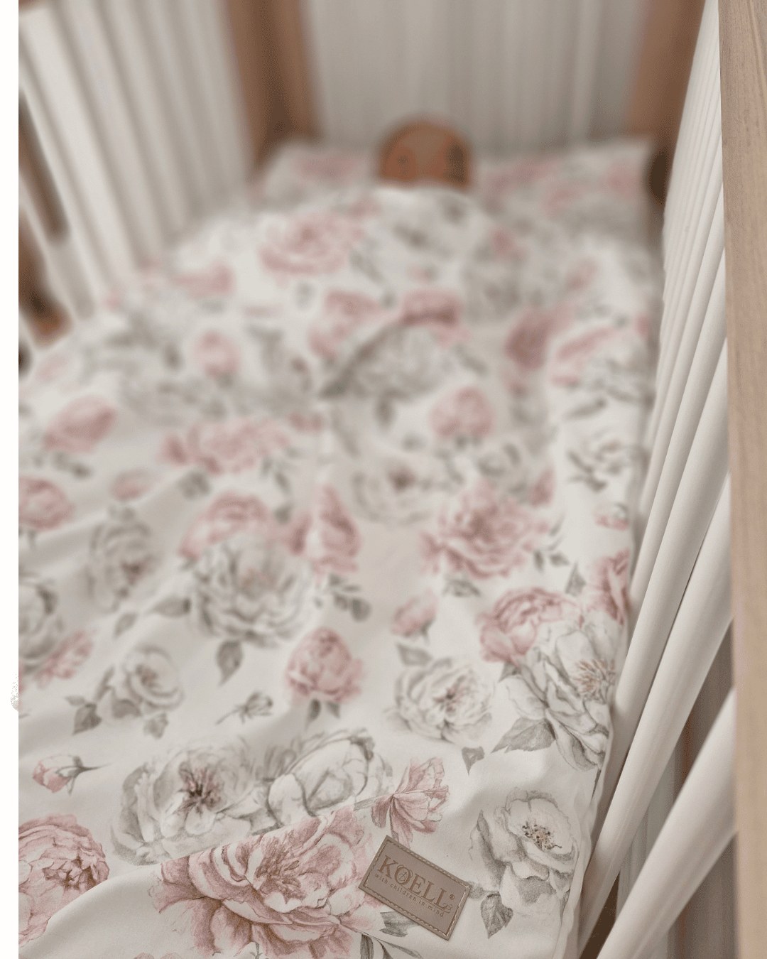 Kinderbettwäsche mit Füllung – Pfingstrosen